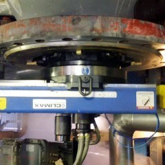Проточка фланца на потолочной поверхности станком FF6200 CLIMAX